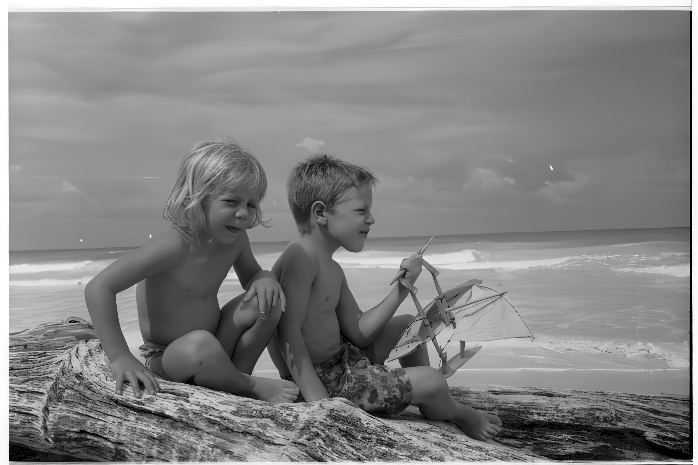 On the beach   2004